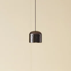 Lindby lámpara colgante LED Lumaro,negro,Ø8,2cm,aluminio,48V,atenuable