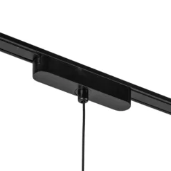Lindby lámpara colgante LED Lumaro, negro, Ø3cm,aluminio,48V,atenuable