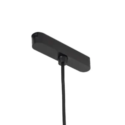 Lindby lámpara colgante LED Lumaro, negro,Ø6,2 cm,48V,atenuable