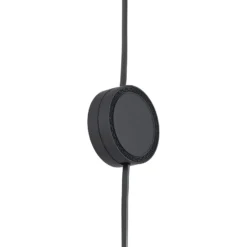 Lindby lámpara colgante LED Lumaro, negro,Ø6,2 cm,48V,atenuable