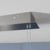 Lindby Lámpara colgante LED Manon, regulable en altura, gris, metal