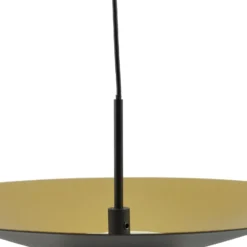 Lindby Lámpara colgante LED Norvind, 2 luces, negro, metal