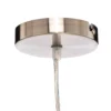 Lindby lámpara colgante Sebatin, Ø 50 cm, blanco, tela, E27