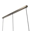 Lindby lámpara colgante Tymoni, 3 luces, ámbar, cristal, Ø 20 cm