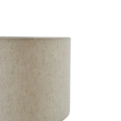 Lindby lámpara de mesa Alabastro, blanco/beige, Ø 25 cm, mármol, E27