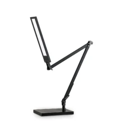Lindby Lámpara de mesa LED Antisa, negra, CCT, atenuable