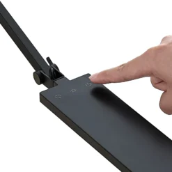 Lindby Lámpara de mesa LED Antisa, negra, CCT, atenuable
