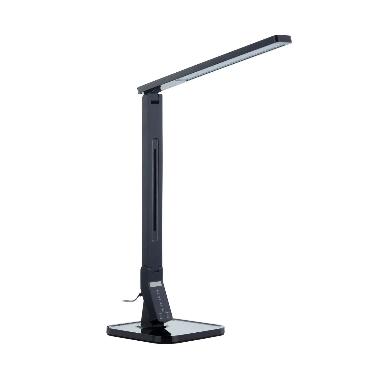 Lindby lámpara de mesa LED Eleni, negra, CCT, atenuable
