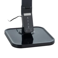 Lindby lámpara de mesa LED Eleni, negra, CCT, atenuable