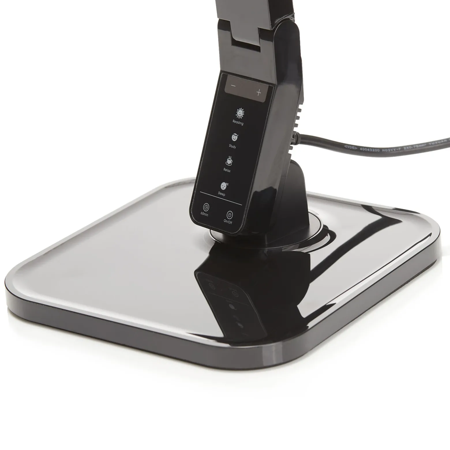 Lindby lámpara de mesa LED Eleni, negra, CCT, atenuable