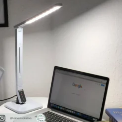 Lindby lámpara de mesa LED Eleni, blanca, CCT, atenuable