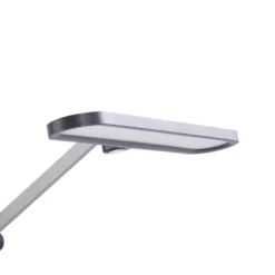 Lindby lámpara de mesa LED Elvir, gris, aluminio, altura 53cm, CCT