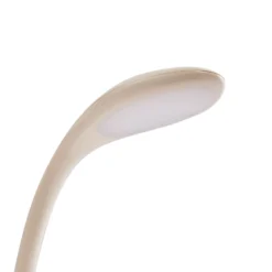 Lindby lámpara de mesa LED Haas, beige, plástico,CCT,altura39cm