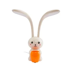 Lindby lámpara de mesa LED Haas, beige, plástico,CCT,altura39cm