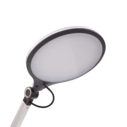 Lindby lámpara de mesa LED Nyxaris, plata, metal, CCT, 50 cm