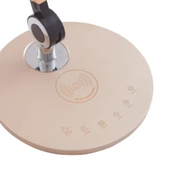 Lindby lámpara de mesa LED Nyxaris, oro, metal, CCT, 50 cm