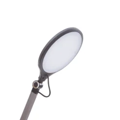Lindby lámpara de mesa LED Nyxaris, gris, metal, CCT, 50 cm
