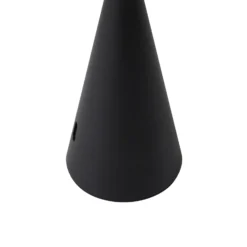 Lindby Lámpara de mesa LED recargable Evelen, negra, IP54, CCT