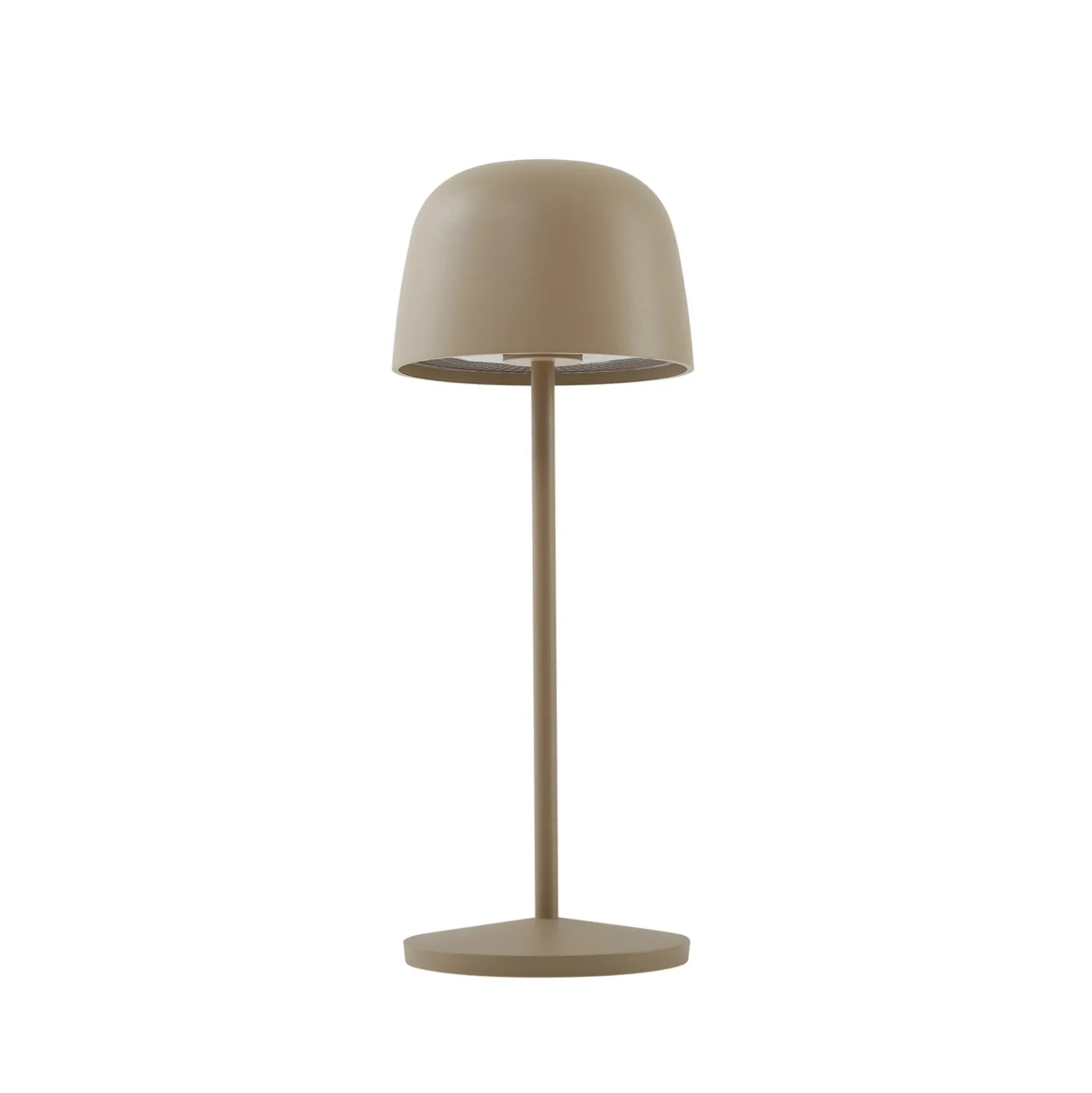 Lindby Lámpara de mesa LED recargable Arietty, beige, atenuable, IP65