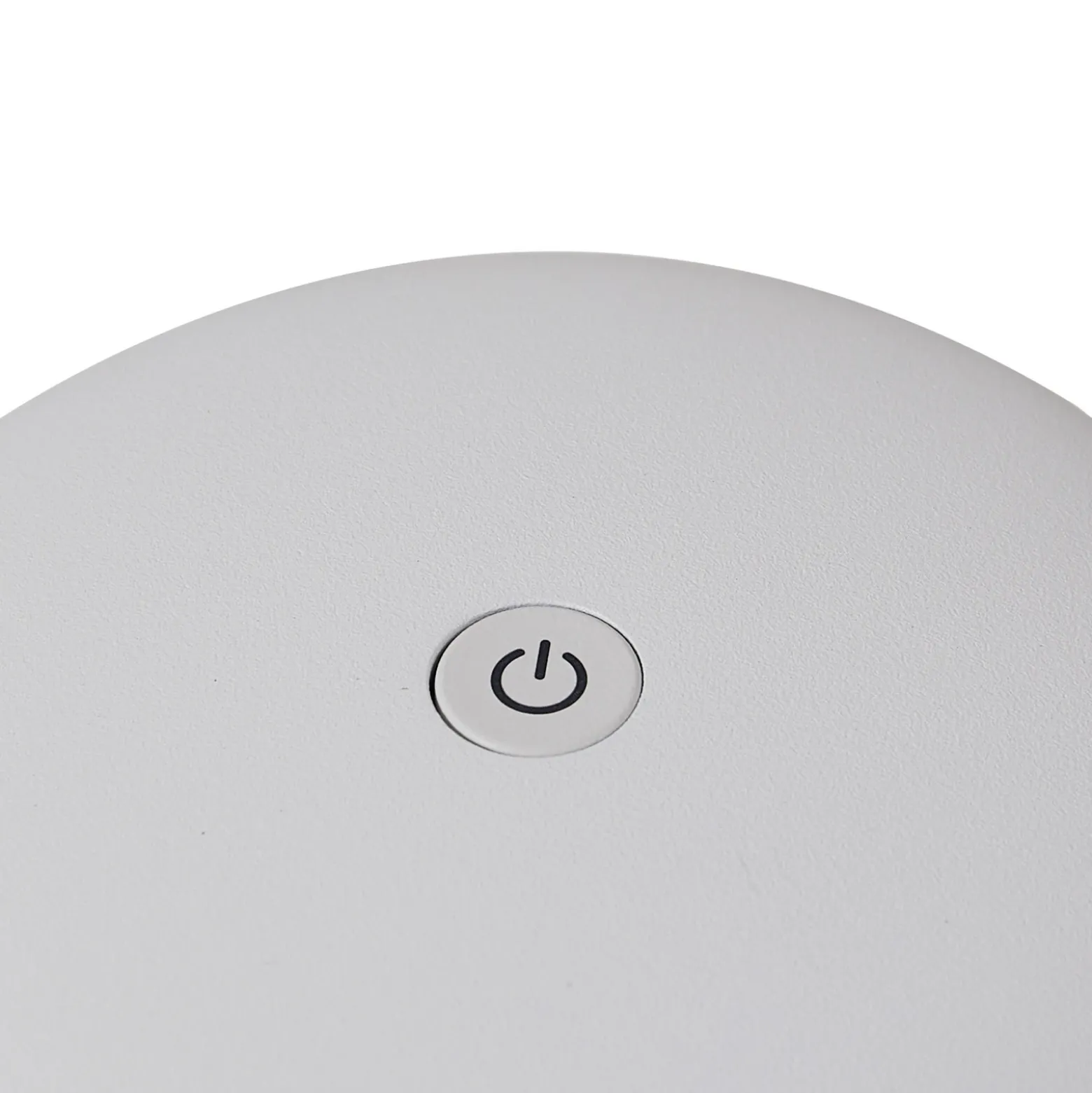 Lindby Lámpara de mesa LED recargable Evelen, blanca, IP54, CCT