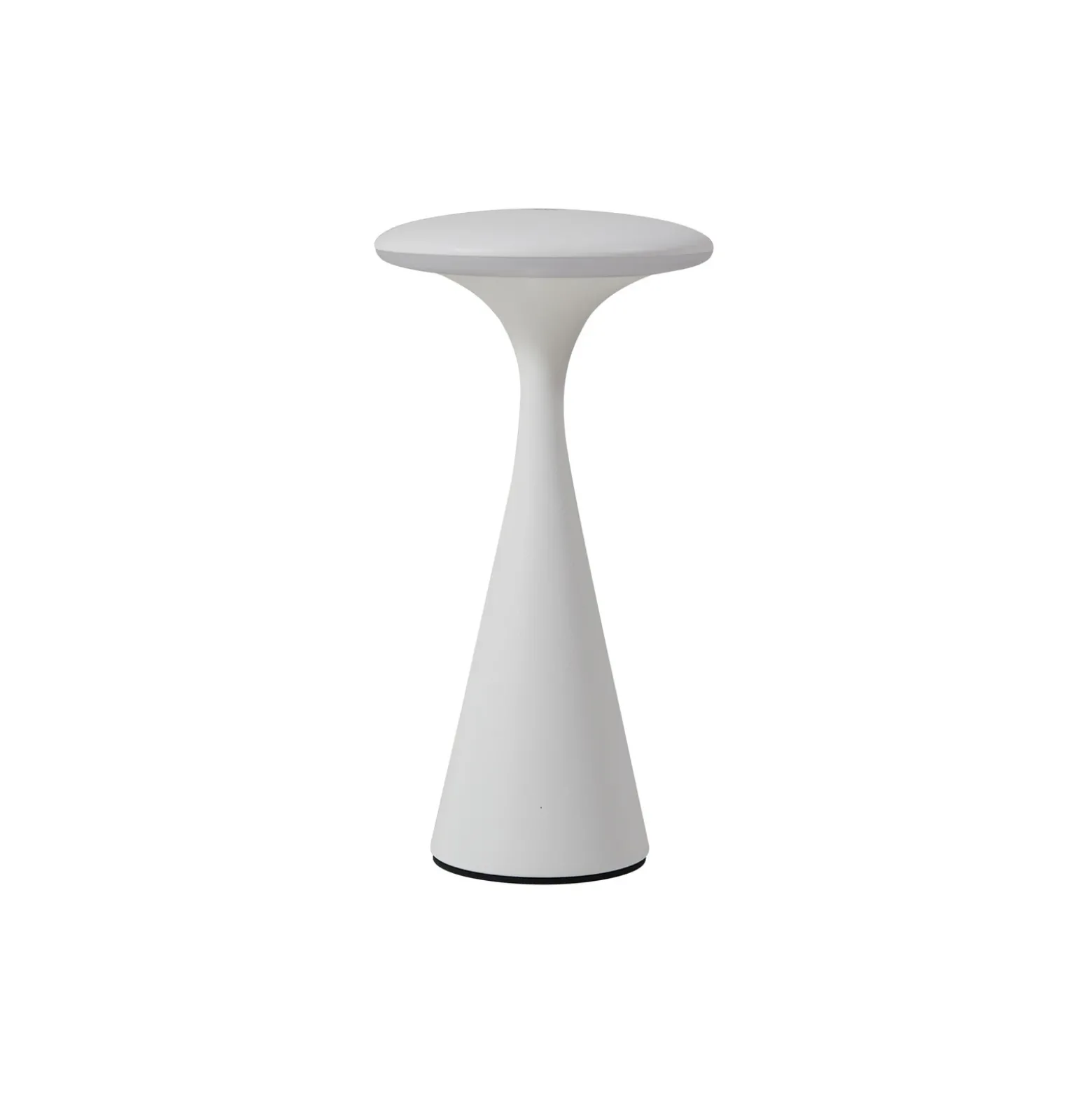 Lindby Lámpara de mesa LED recargable Evelen, blanca, IP54, CCT