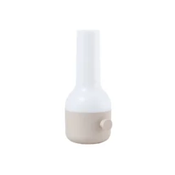 Lindby lámpara de mesa LED recargable Isaline, beige, atenuable, IP44