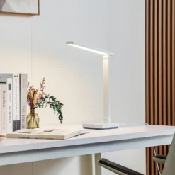 Lindby lámpara de mesa LED Rylas, blanca, USB, CCT