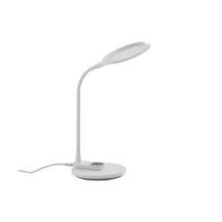 Lindby Lámpara de mesa LED Valtaria, blanca, CCT, atenuable