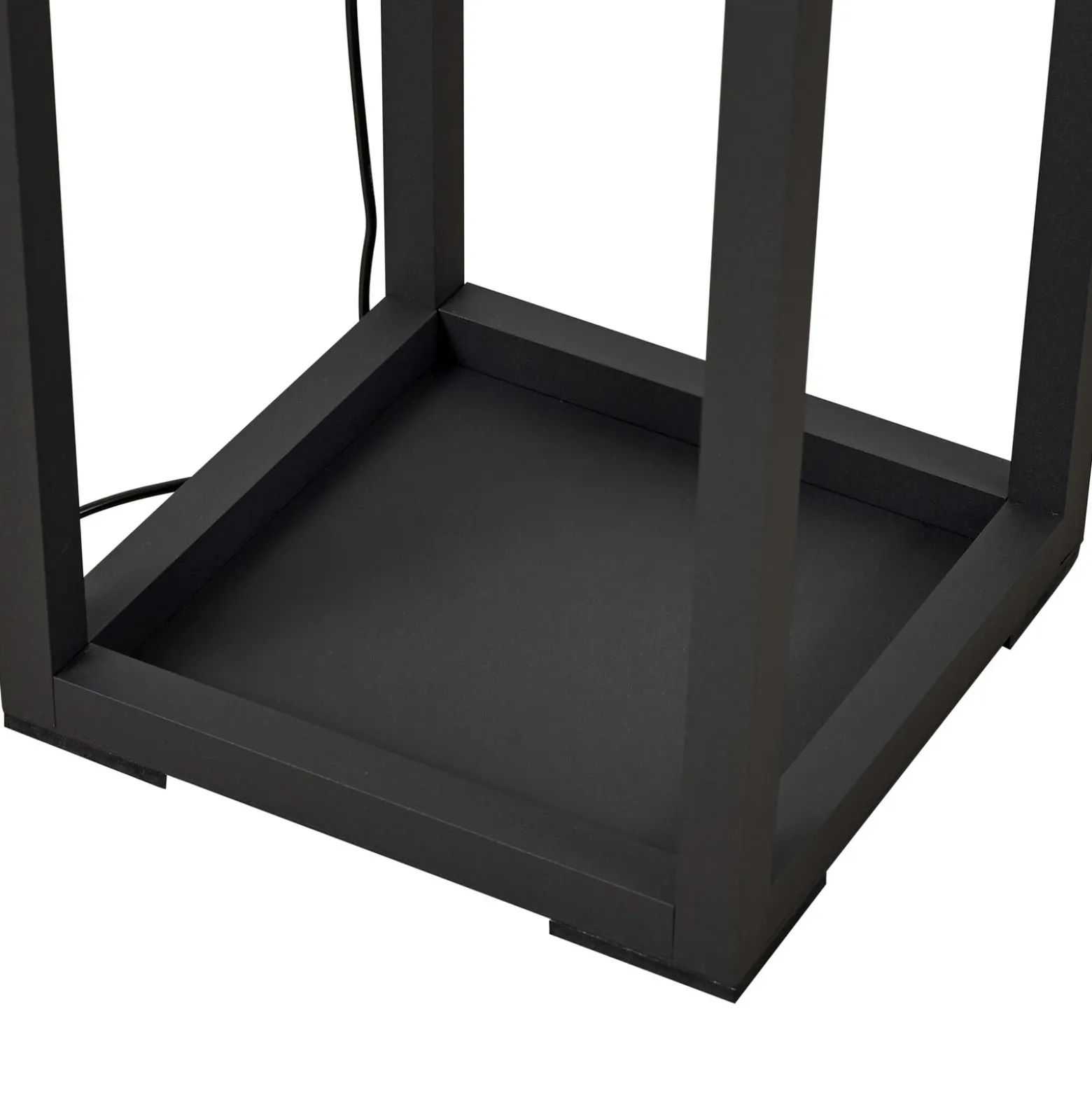 Lindby Lámpara de pie LED Birta, estantería, 155 cm, negro, metal