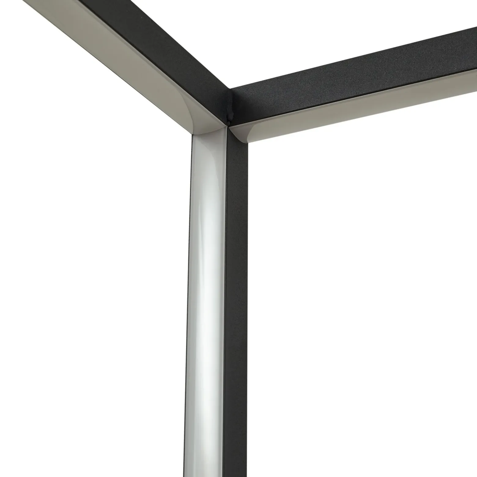 Lindby Lámpara de pie LED Birta, estantería, 155 cm, negro, metal