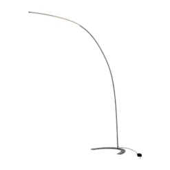 Lindby lámpara de pie LED Danua, plata, metal, altura 200cm