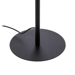 Lindby Lámpara de pie LED Munja, negra, de metal, atenuable