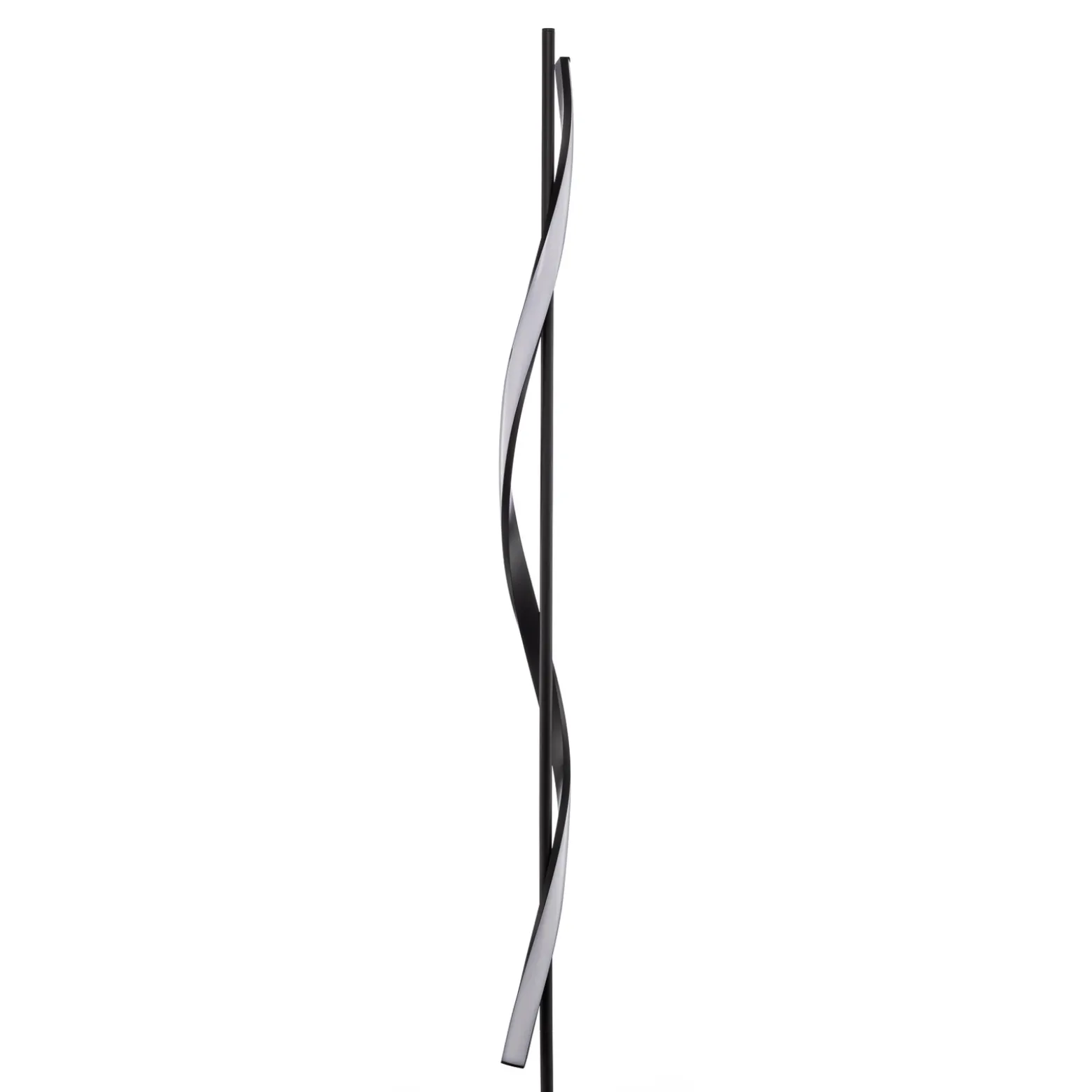 Lindby Lámpara de pie LED Munja, negra, de metal, atenuable