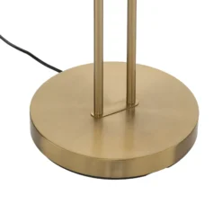 Lindby lámpara de pie LED Yveta, latón, metal, atenuable, 183cm