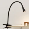 Lindby lámpara de pinza LED Baris, altura 44 cm, negra, 3000K