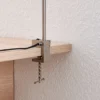 Lindby lámpara de pinza LED Hanilo, altura 80 cm, níquel, metal