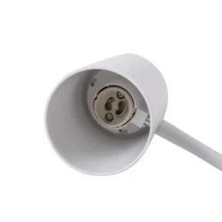 Lindby lámpara de pinza LED Undra, blanca, metal, regulable