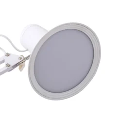 Lindby lámpara de pinza LED Undra, blanca, metal, regulable