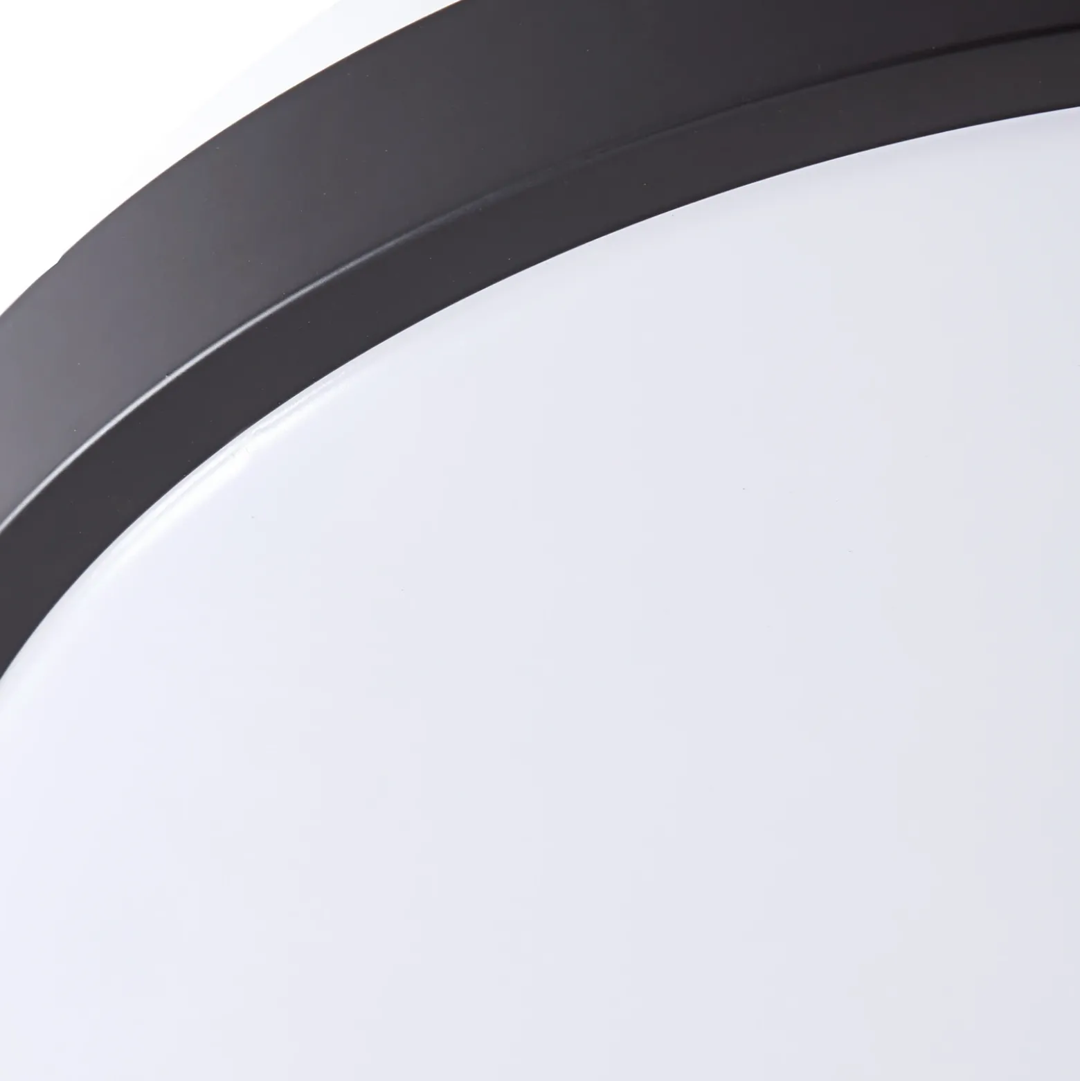 Lindby Lámpara de techo LED Medon Ø 29 cm plástico negro IP44