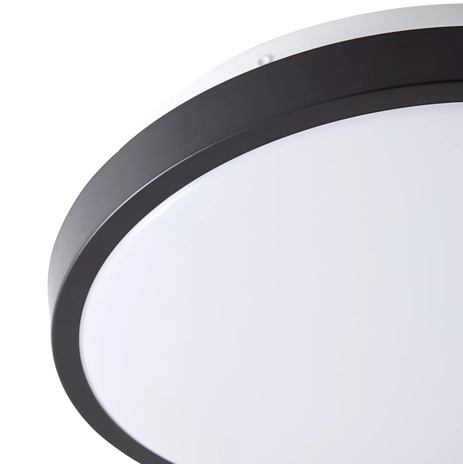 Lindby Lámpara de techo LED Medon Ø 29 cm plástico negro IP44