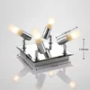 Lindby lámpara de techo para baño Zela, 32 cm, cromo, 4 luces, IP44