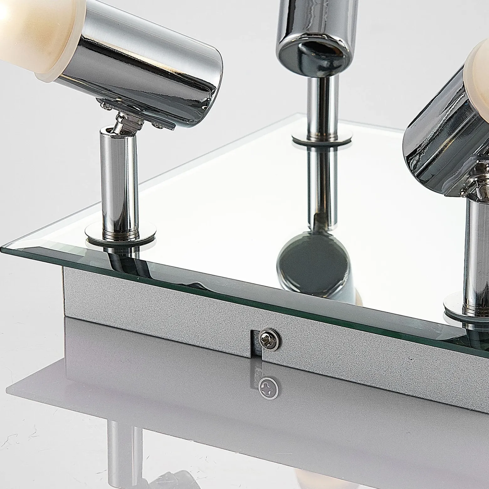 Lindby lámpara de techo para baño Zela, 32 cm, cromo, 4 luces, IP44