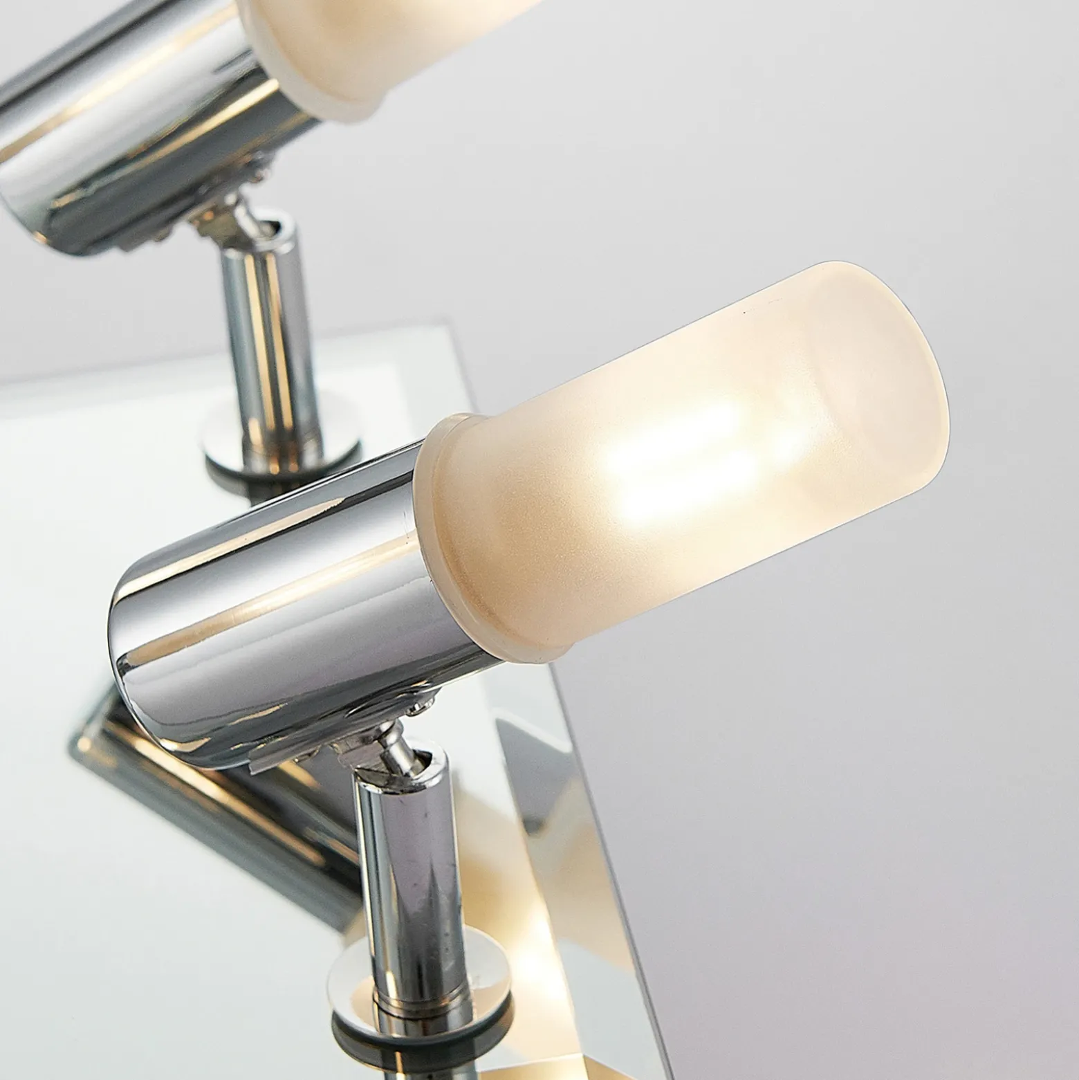 Lindby lámpara de techo para baño Zela, 32 cm, cromo, 4 luces, IP44