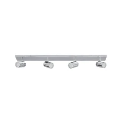 Lindby lámpara de techo para baño Dejan, 85 cm, 4 luces, cromo, IP44
