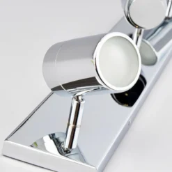 Lindby lámpara de techo para baño Dejan, 65 cm, 3 luces, cromo, IP44