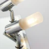 Lindby lámpara de techo para baño Zela, 32 cm, cromo, 4 luces, IP44