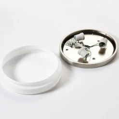 Lindby lámpara de techo para baño Amilia, Ø 30 cm, E27, níquel, cristal