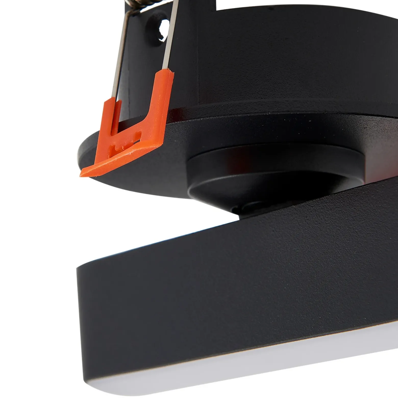 Lindby lámpara empotrable LED Eldrin, negra, barra de luz, 13,1 cm