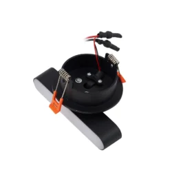 Lindby lámpara empotrable LED Eldrin, negra, barra de luz, 13,1 cm