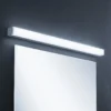 Lindby Lámpara LED para cuarto de baño Klea, 90 cm, cromo, metal, IP44